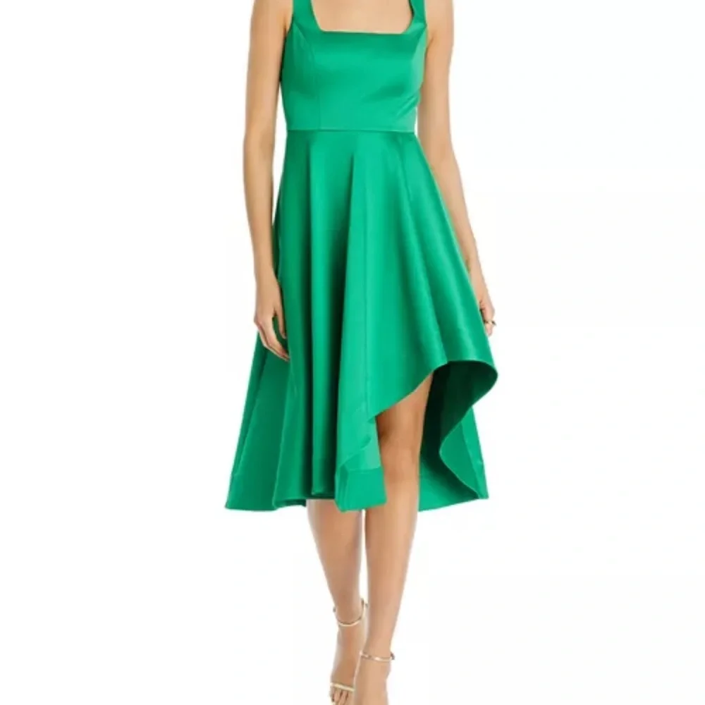 Eliza J Green Asymmetric Fit and Flare Dress - Picture 10 of 11